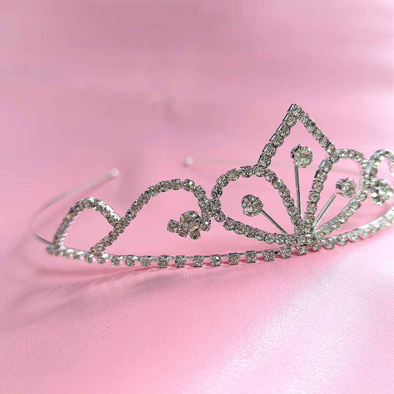 Women'S Wedding Accessories - Silberfarbene Strass-Brautkrone Luxuriöse Kristall-Tiara Hochzeits-Königinnen-Prinzessinnen-Kopfschmuck Party-Geburtstags-Haaraccessoires