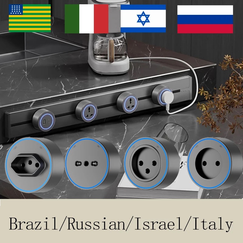 Women Accessories In Uk - 30CM/40CM/50CM Brasilien/Russland/Israel/Italien Steckdosenleiste Wandstromschiene Bewegliche Adapter-Steckdosen