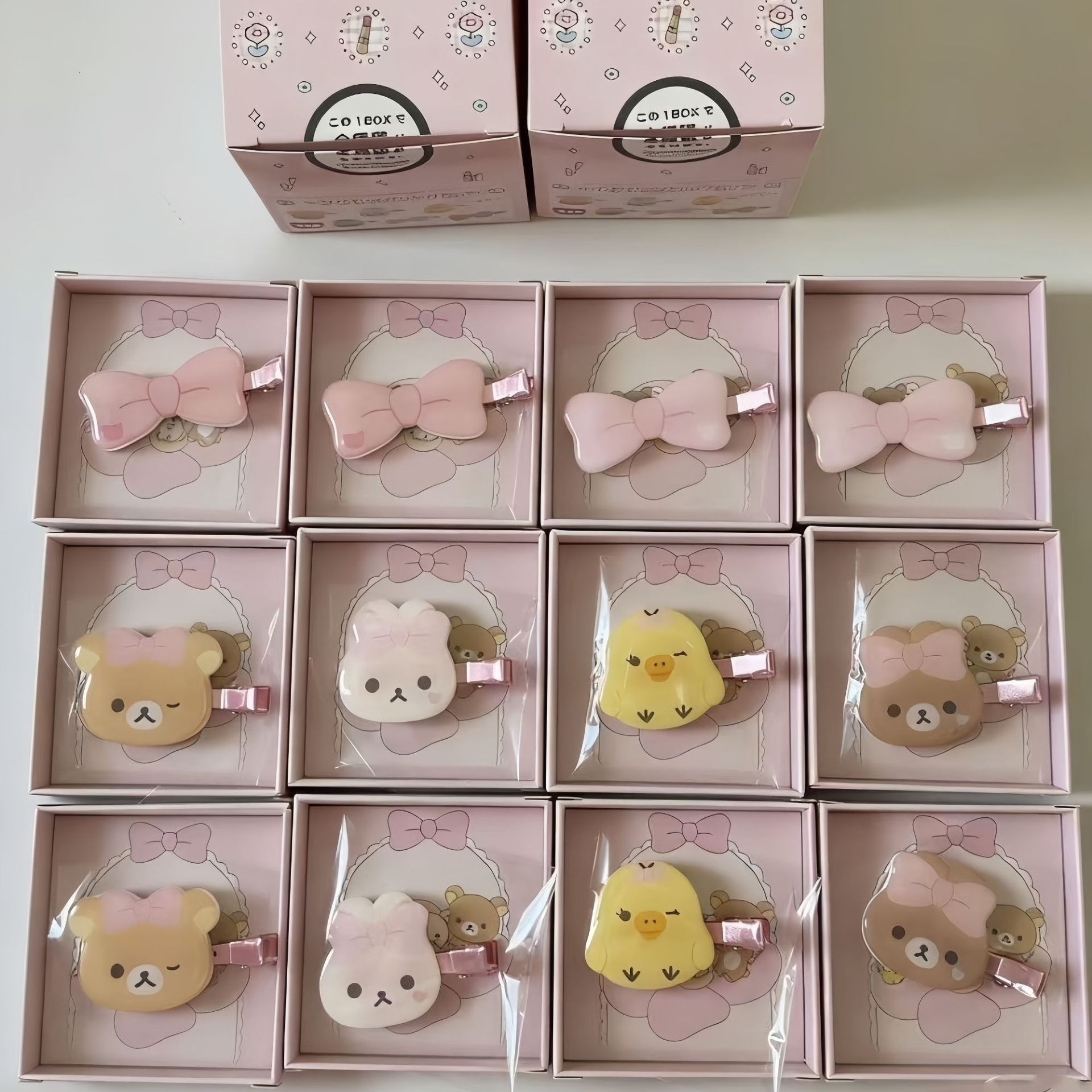 Women Accessories Gift Box - Y2K Bär Hase Küken Tier Haarspangen