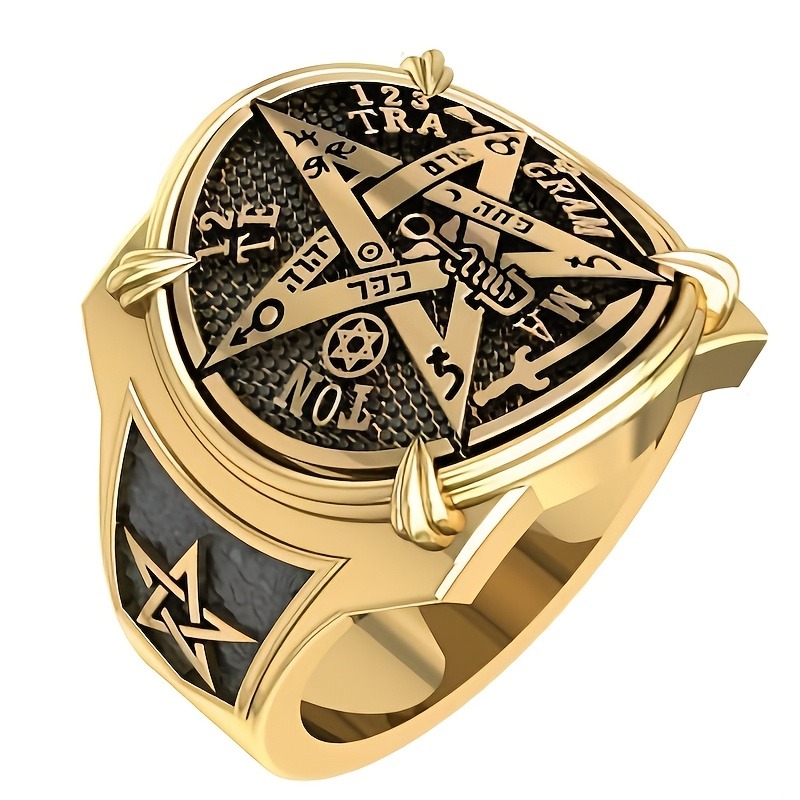 Women Accessories Egypt - Einzelner antiker ägyptischer Ring mit Pentagramm