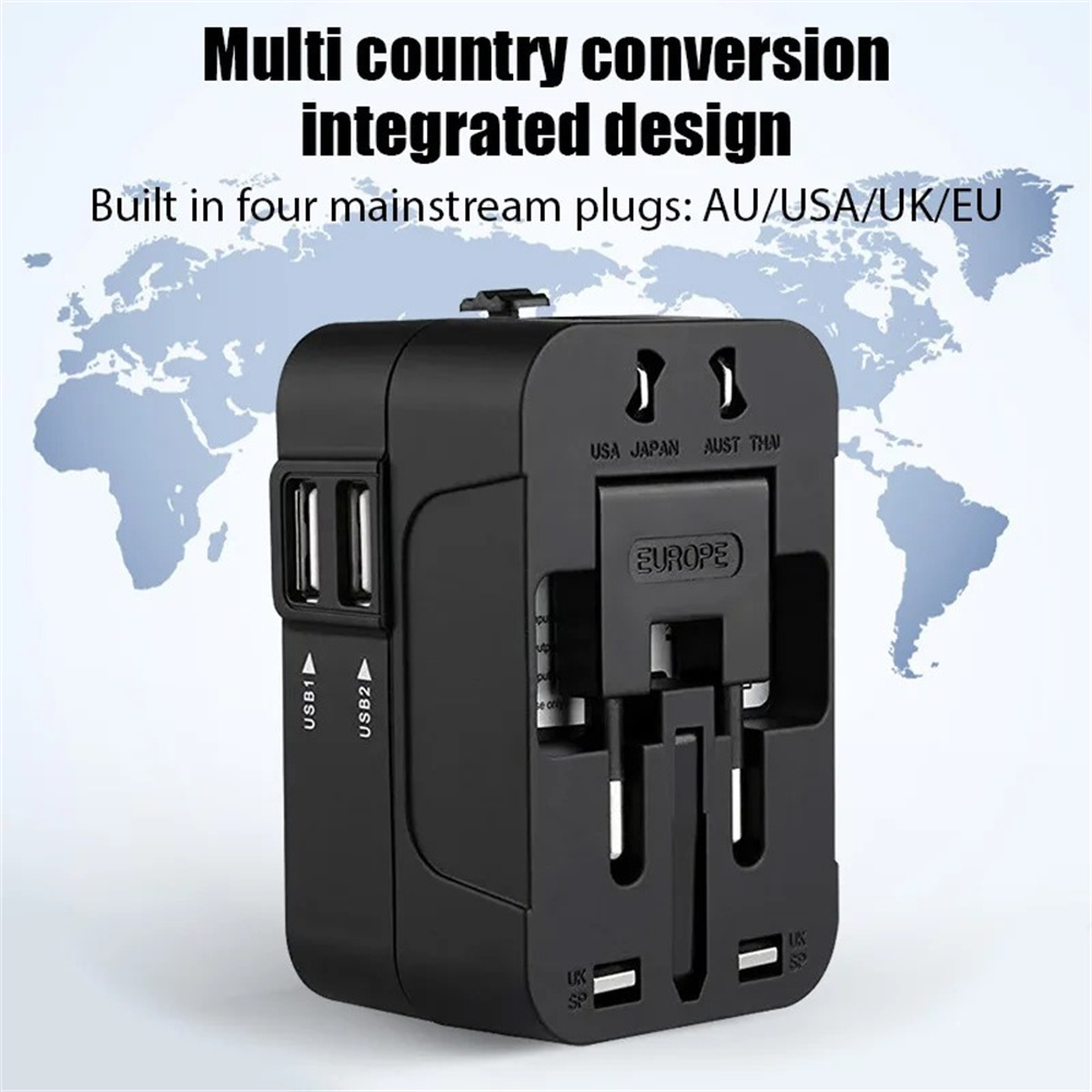 Women Accessories In Uk - Universeller internationaler Reiseadapter mit 2 USB-Anschlüssen