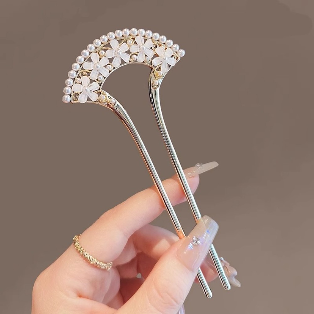 Pearl Hair Pin - 1pc Exquisite Mode Elegante Vintage Perle