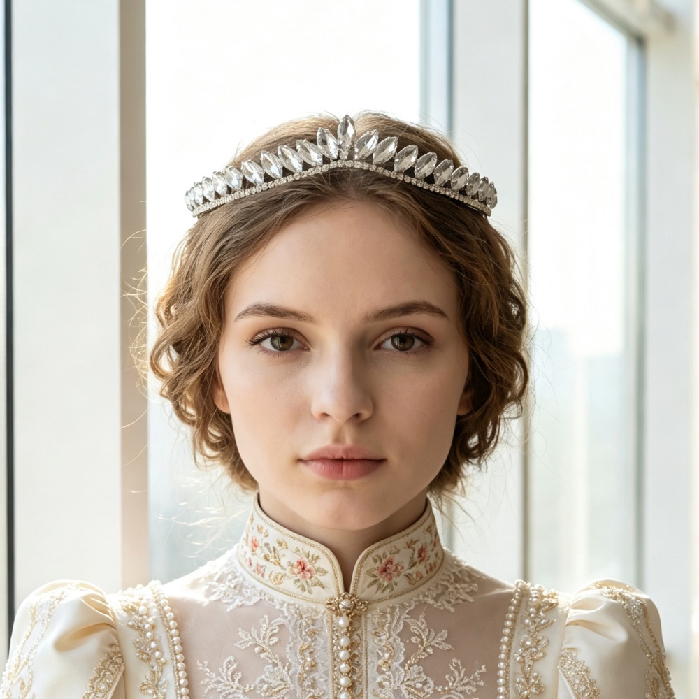 Women'S Wedding Accessories - Minimalistische Kristall-Haartiara für Bräute, Haarband für