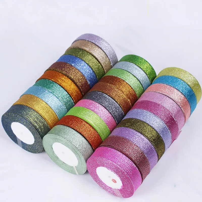 Women Accessories Gift Box - 25 Yards 25 mm glitzerndes Zwiebelband,