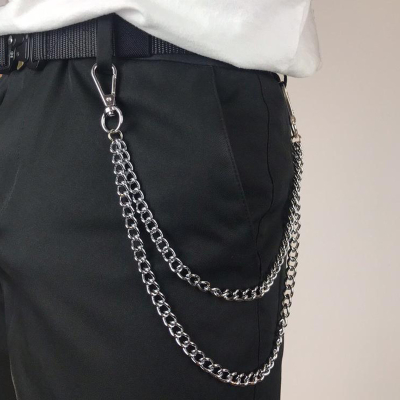 Punk Metall Layered Kette Schl – Women'S Jeans Accessories Chain Bewertung und Preis