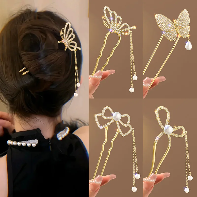 Antiker Stil, Perlen-Strass-Hi – Pearl Hair Pin Bewertung und Preis
