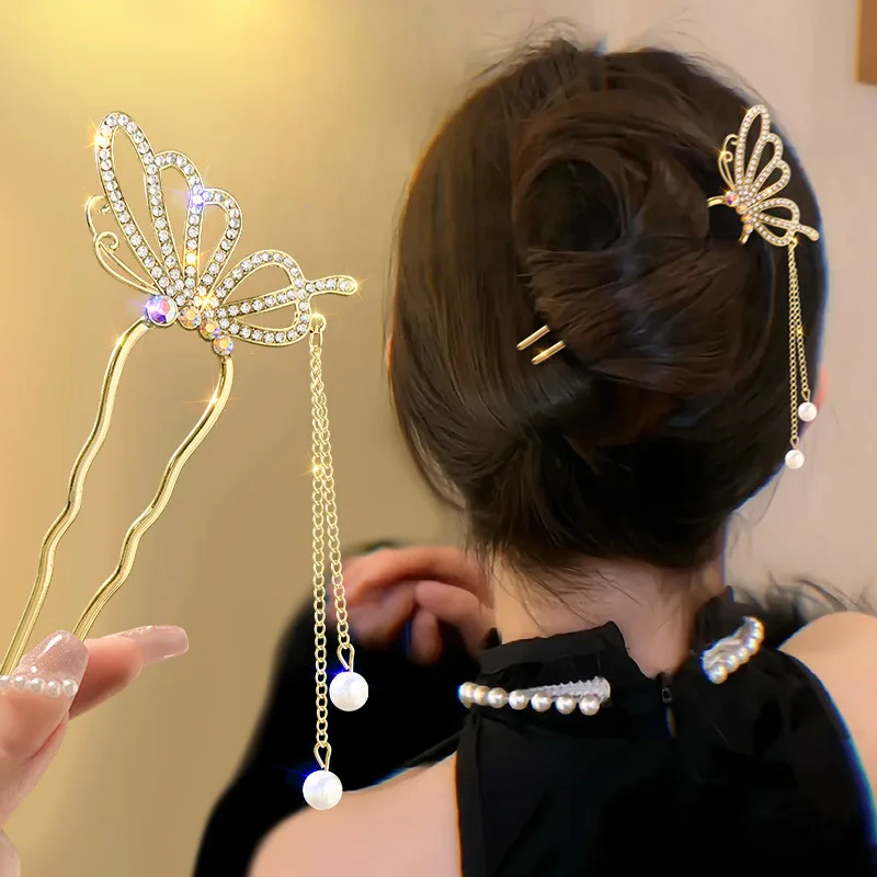 Antiker Stil, Perlen-Strass-Hi – Pearl Hair Pin Bewertung und Preis