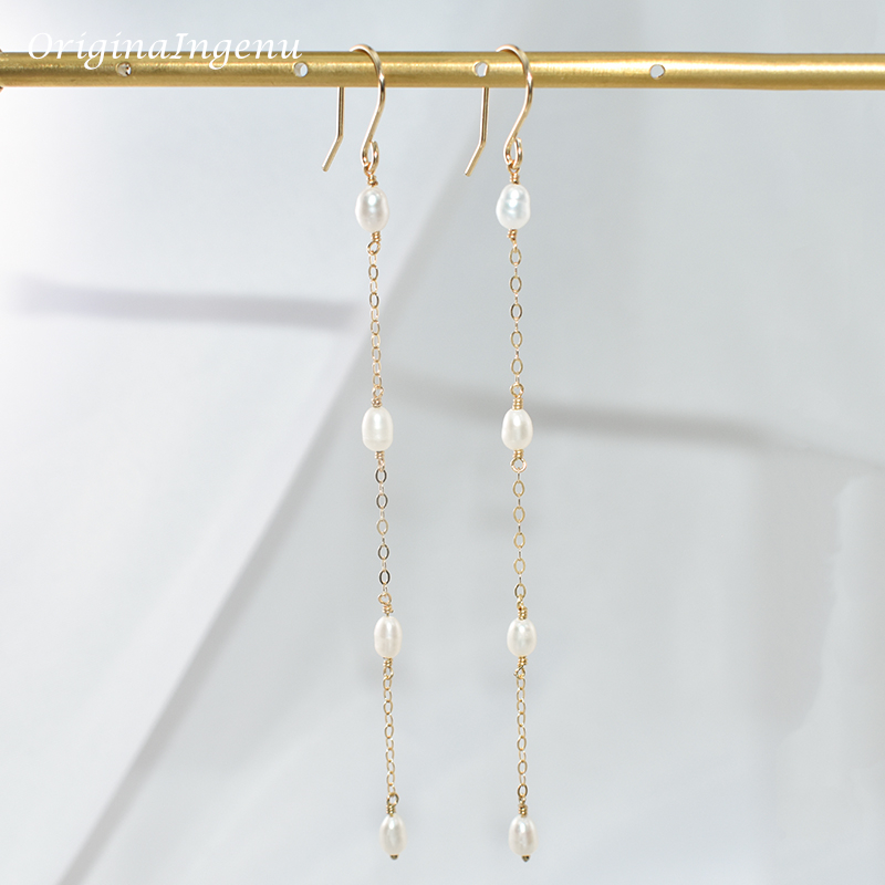 14K Gold gefüllte natürliche P – Tassel Earrings Boho Bewertung und Preis