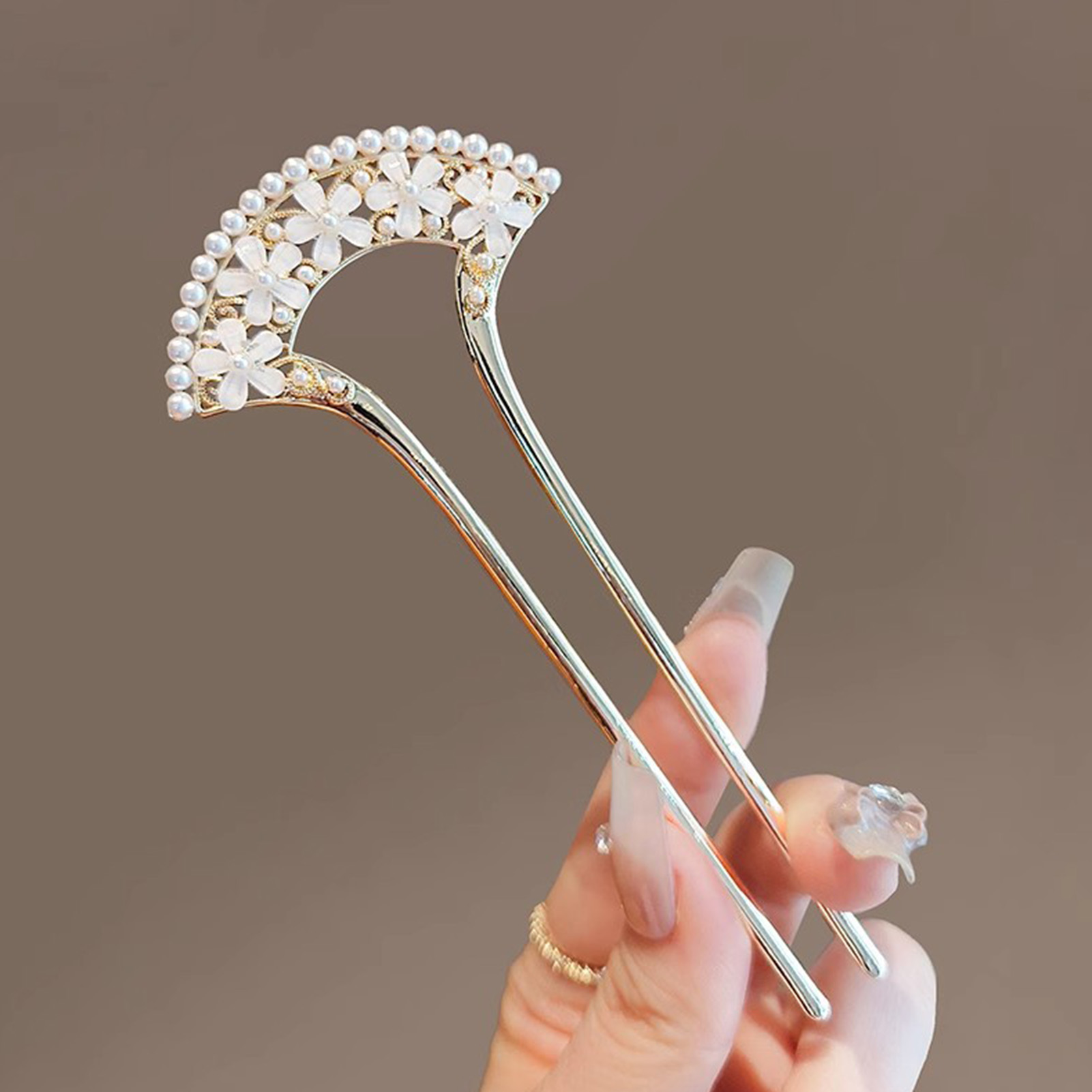 U-förmige Haarnadel, luxuriöse – Pearl Hair Pin Bewertung und Preis