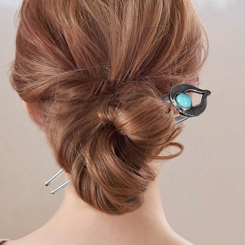 Ägypten Türkis U-Form Haar Gab – Women Accessories Egypt Bewertung und Preis