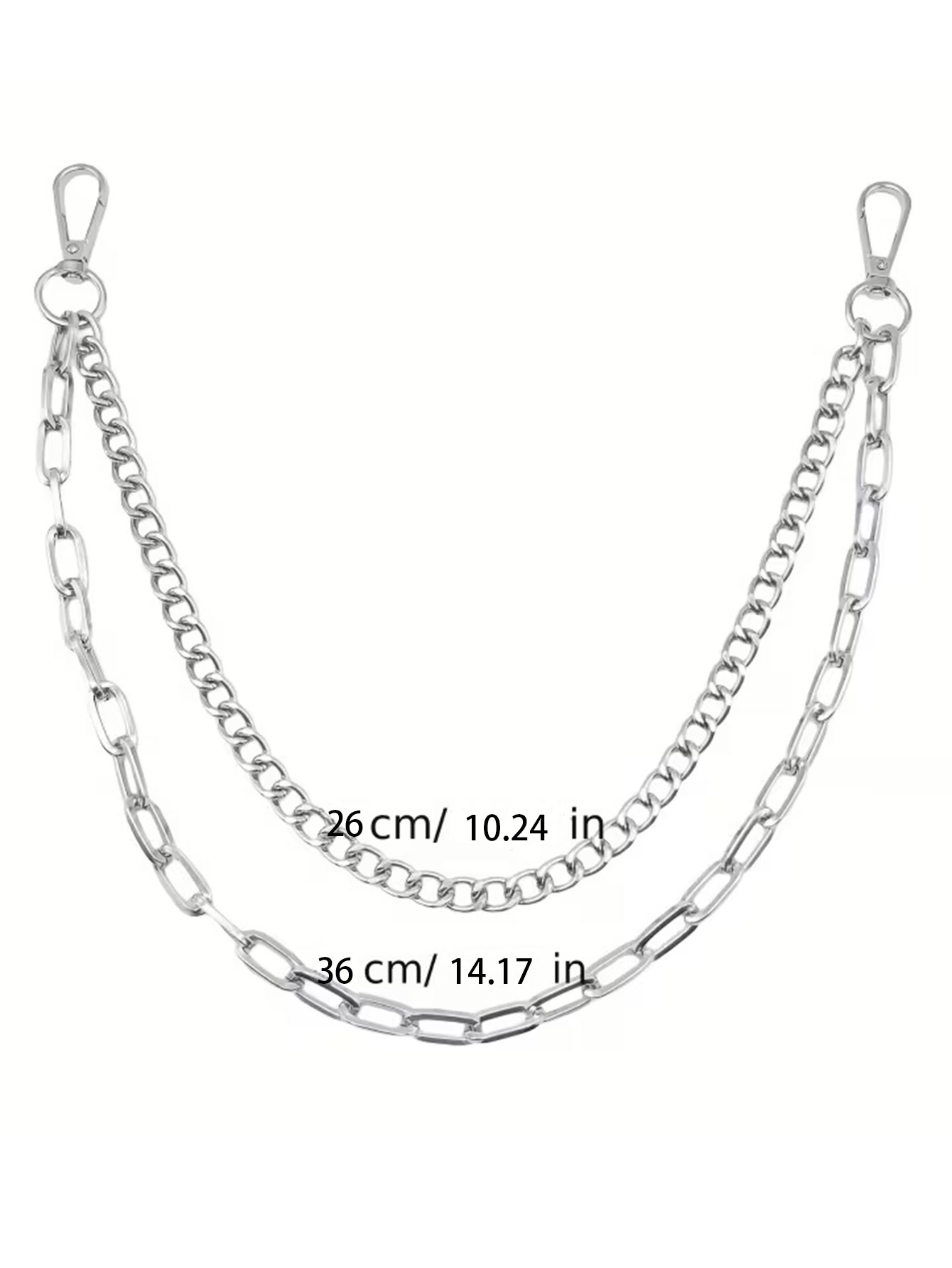 Unisex Punk-Stil Metall-Mode-T – Women'S Jeans Accessories Chain Bewertung und Preis