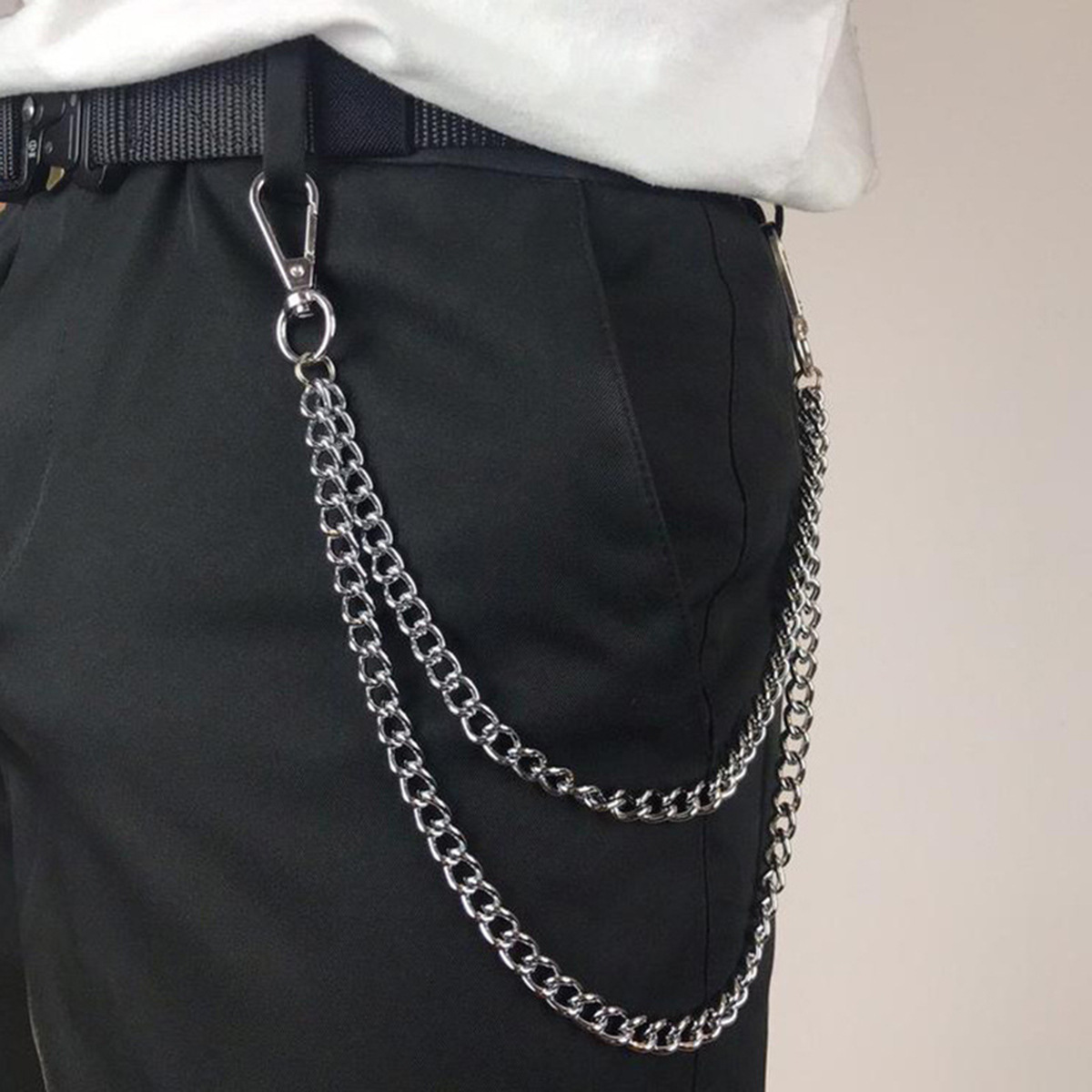 Unisex Punk-Stil Metall-Mode-T – Women'S Jeans Accessories Chain Bewertung und Preis
