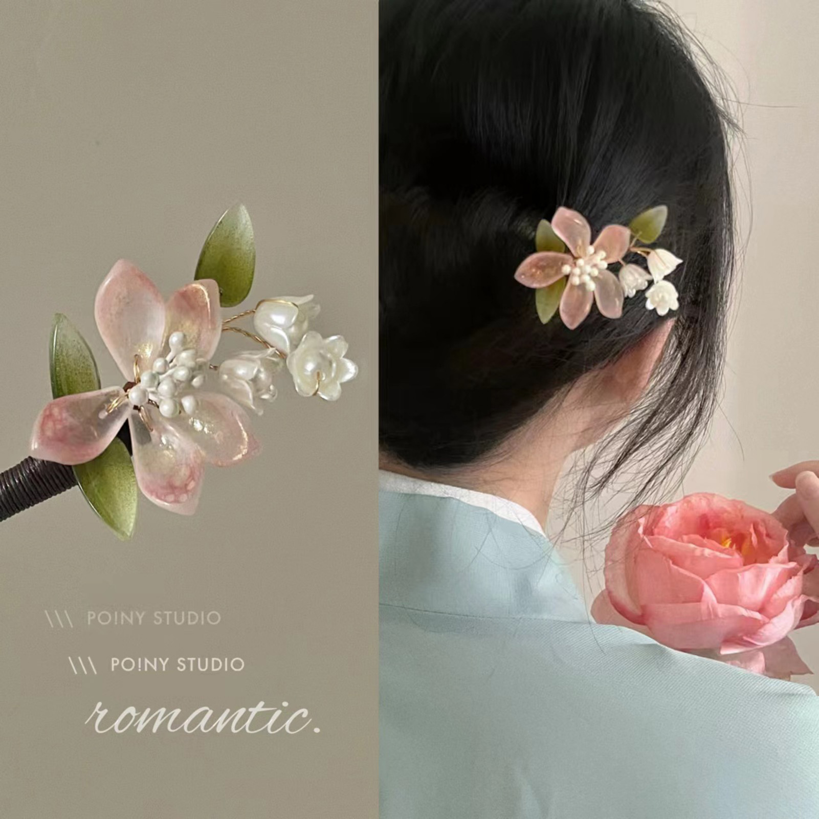 Chinesischer Stil Blumen-Quast – Pearl Hair Pin Bewertung und Preis