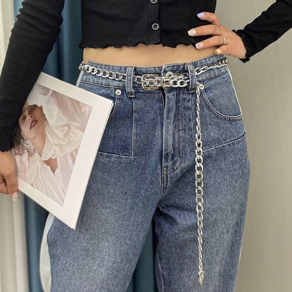 Einfache Metallkette Gürtel La – Women'S Jeans Accessories Chain Bewertung und Preis