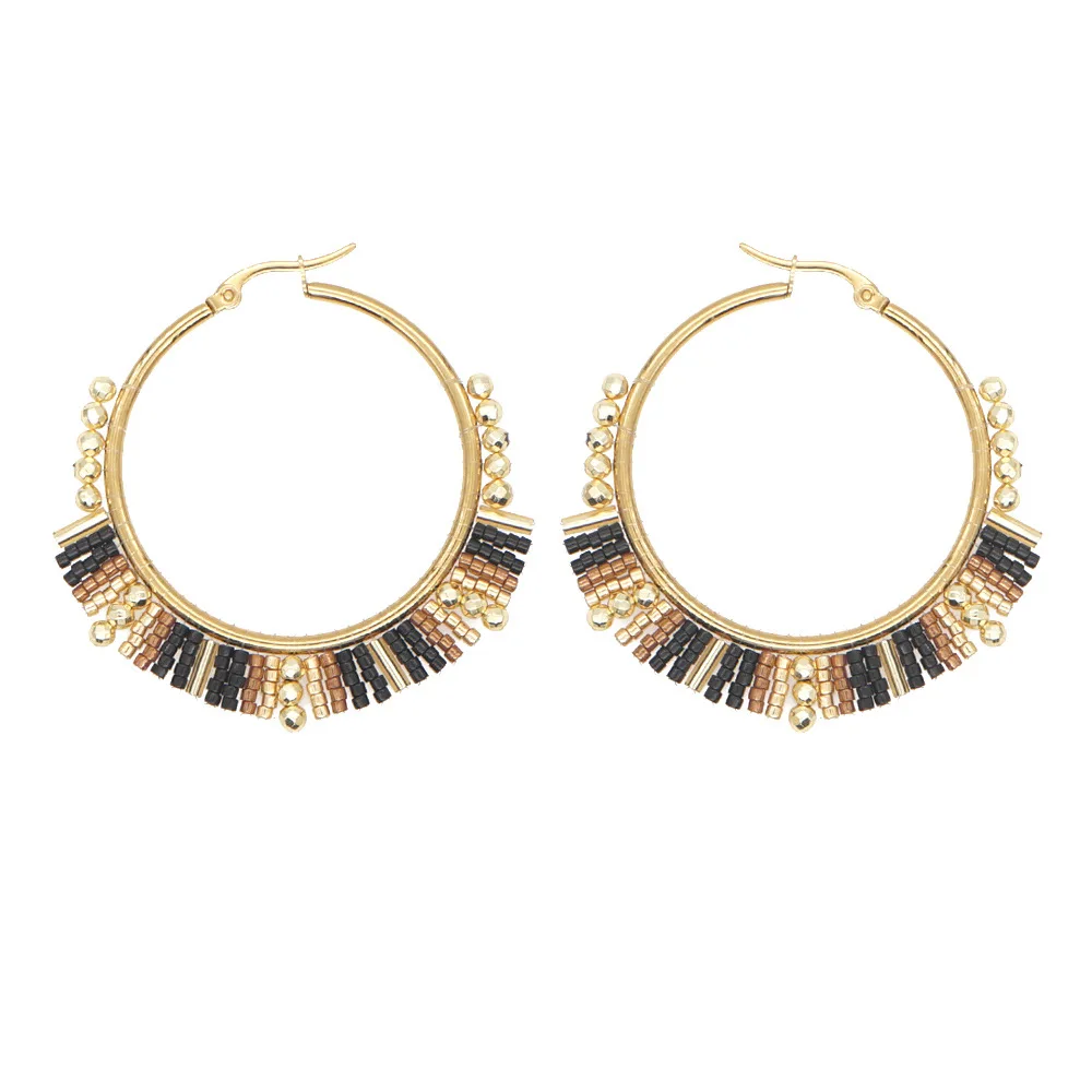 Großen Kreis Ohrringe Hand per – Tassel Earrings Boho Bewertung und Preis