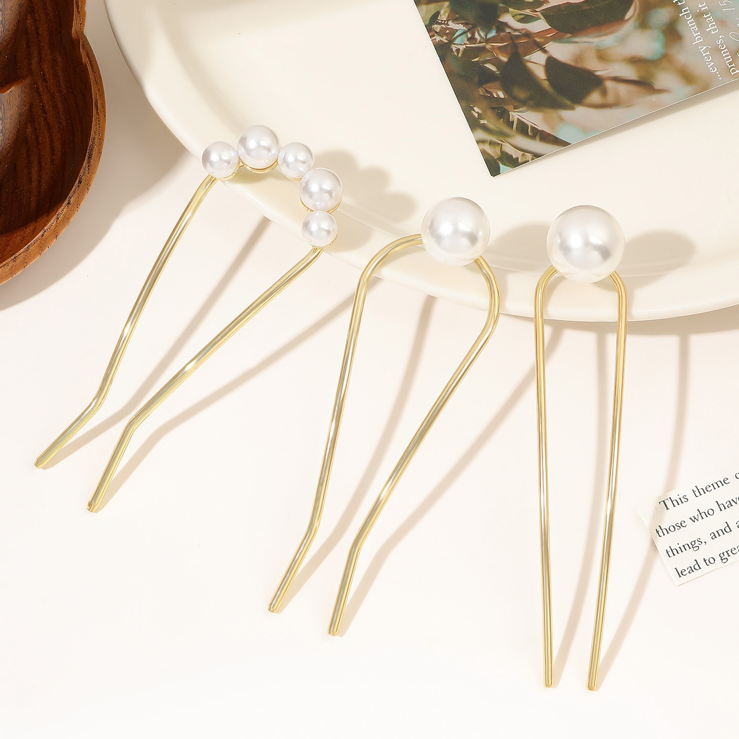 Neue Metall-Vintage U-Form Haa – Pearl Hair Pin Bewertung und Preis