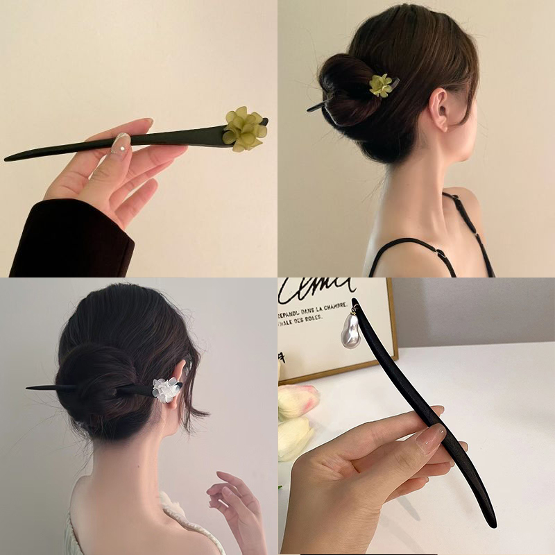 Vintage Chinesischen Stil Holz – Pearl Hair Pin Bewertung und Preis