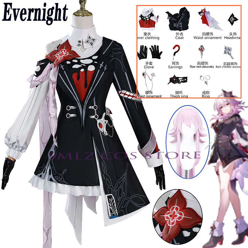 Neu Evernight Cosplay Honkai:  – Women'S Anime Accessories Bewertung und Preis