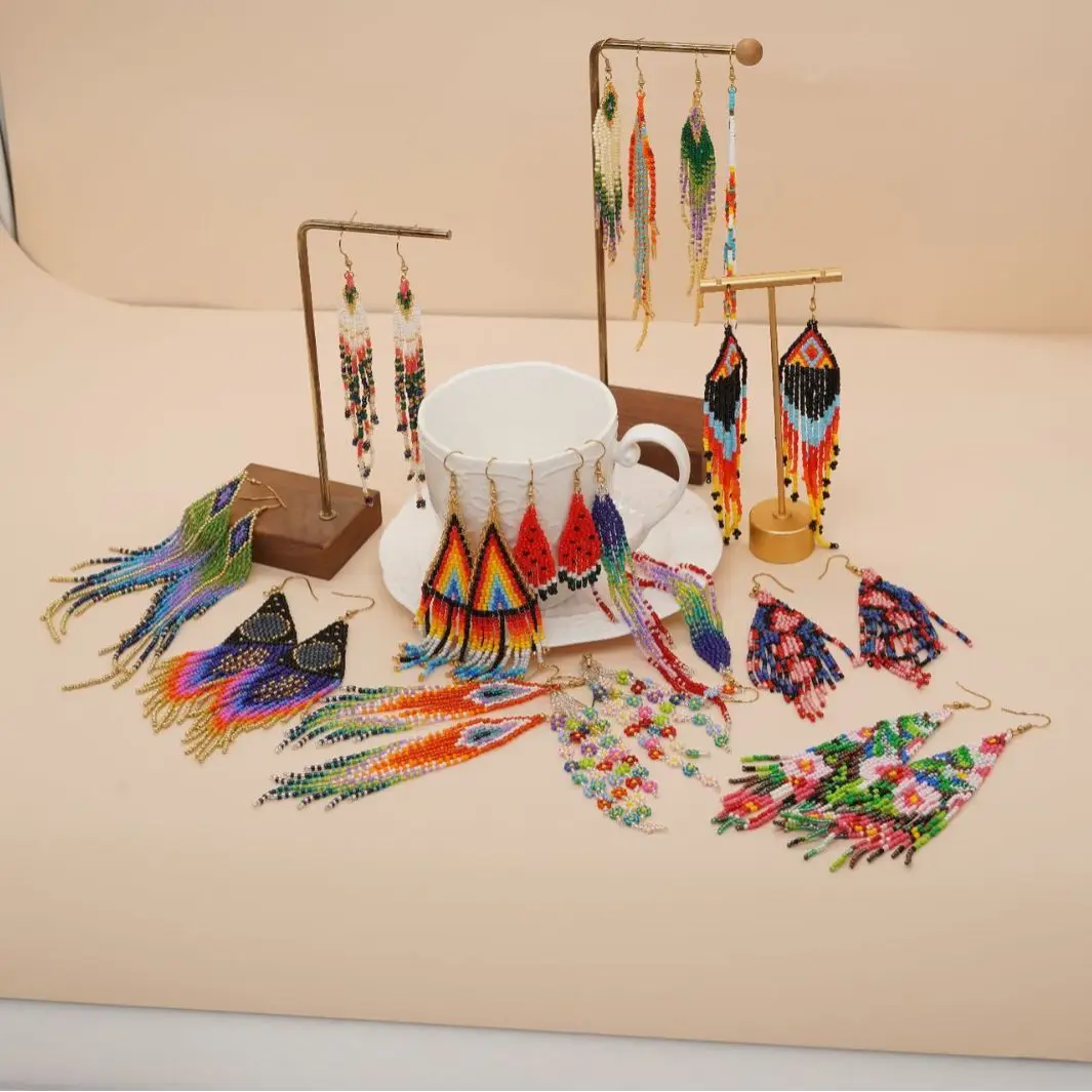 Perlen Ohrringe Quaste Origina – Tassel Earrings Boho Bewertung und Preis