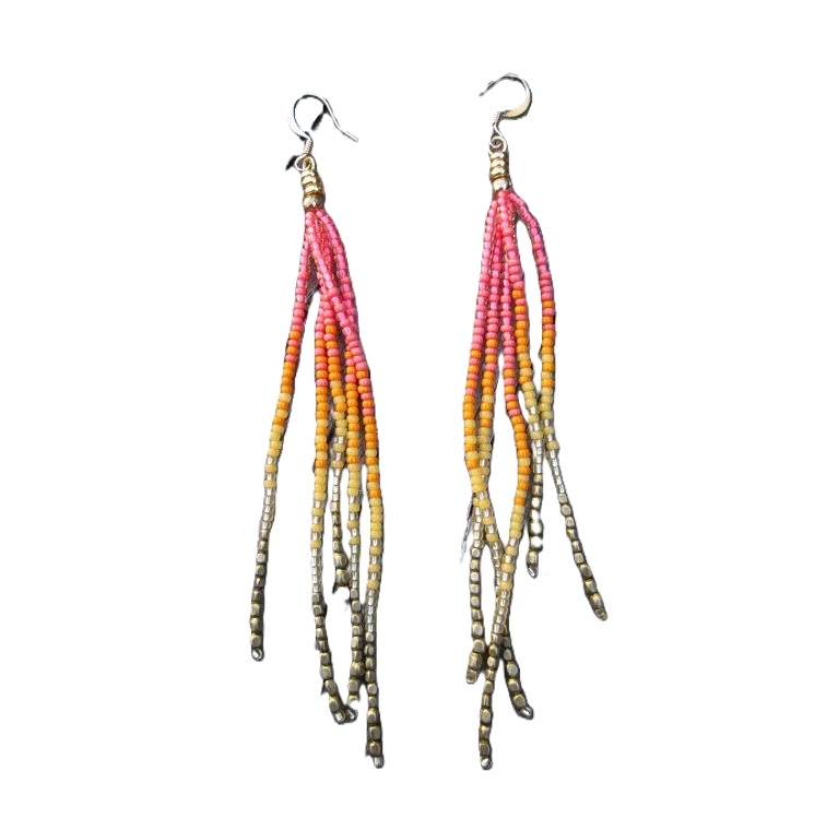 Reisperlenohrringe Farbverlauf – Tassel Earrings Boho Bewertung und Preis