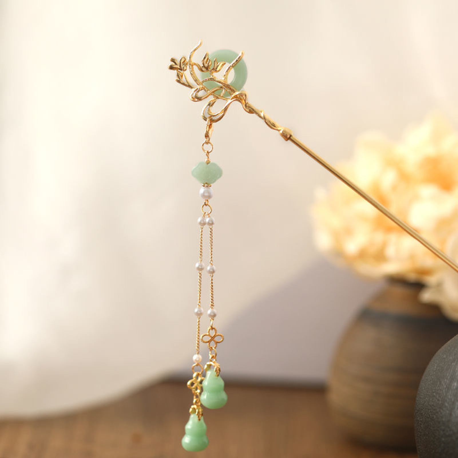 Chinesischen Stil Glas Haarnad – Pearl Hair Pin Bewertung und Preis