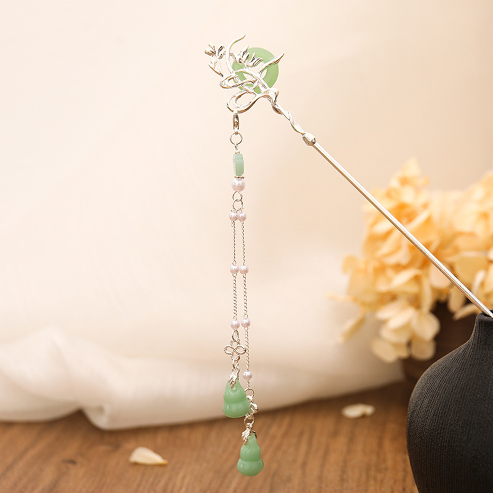Chinesischen Stil Glas Haarnad – Pearl Hair Pin Bewertung und Preis
