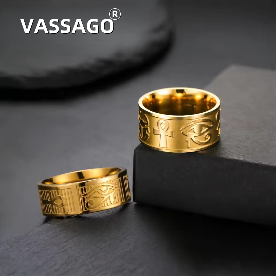 VASSAGO Edelstahl Ankh Kreuzri – Women Accessories Egypt Bewertung und Preis
