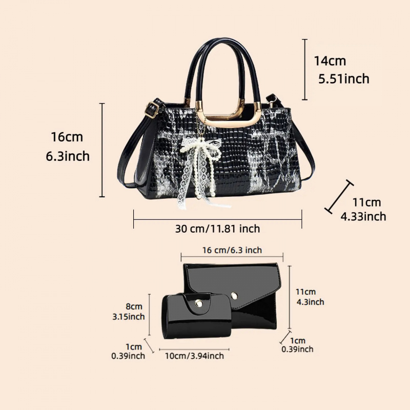 Damen-Handtaschen-Set, Abendcl – Women Accessories Set Bewertung und Preis