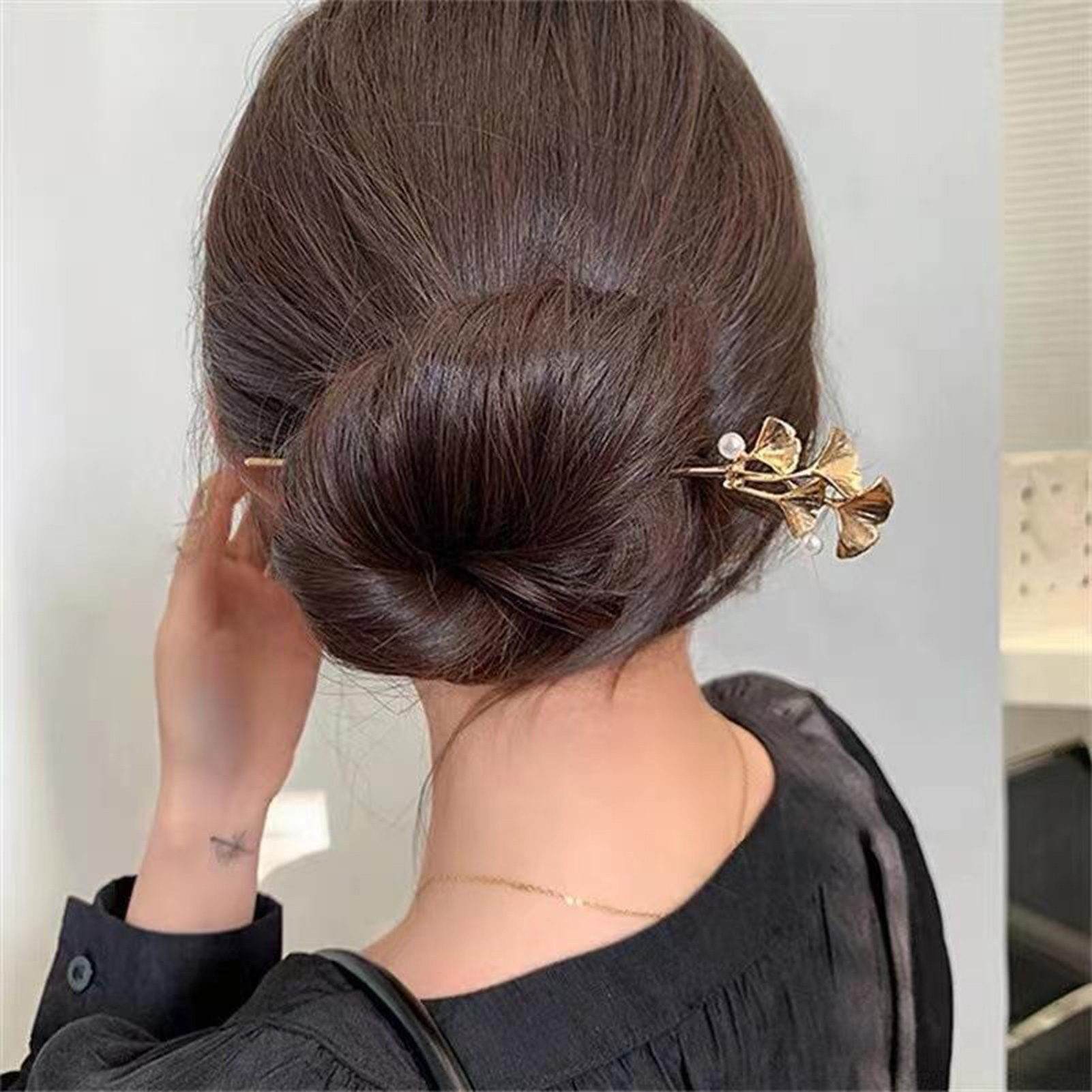 Ginkgo-Blatt-Haarstab für Frau – Pearl Hair Pin Bewertung und Preis